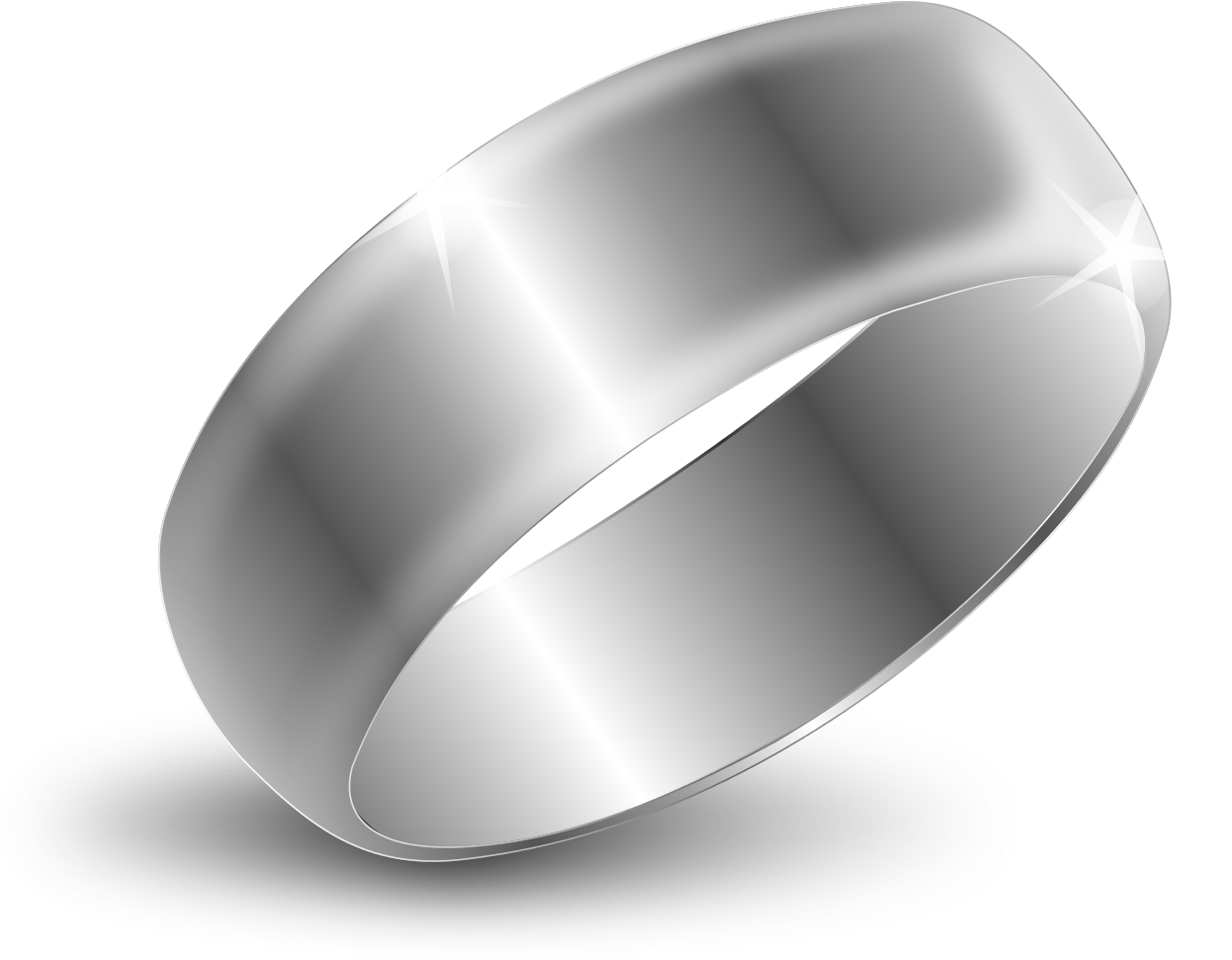 Silver Wedding Ring Clipart