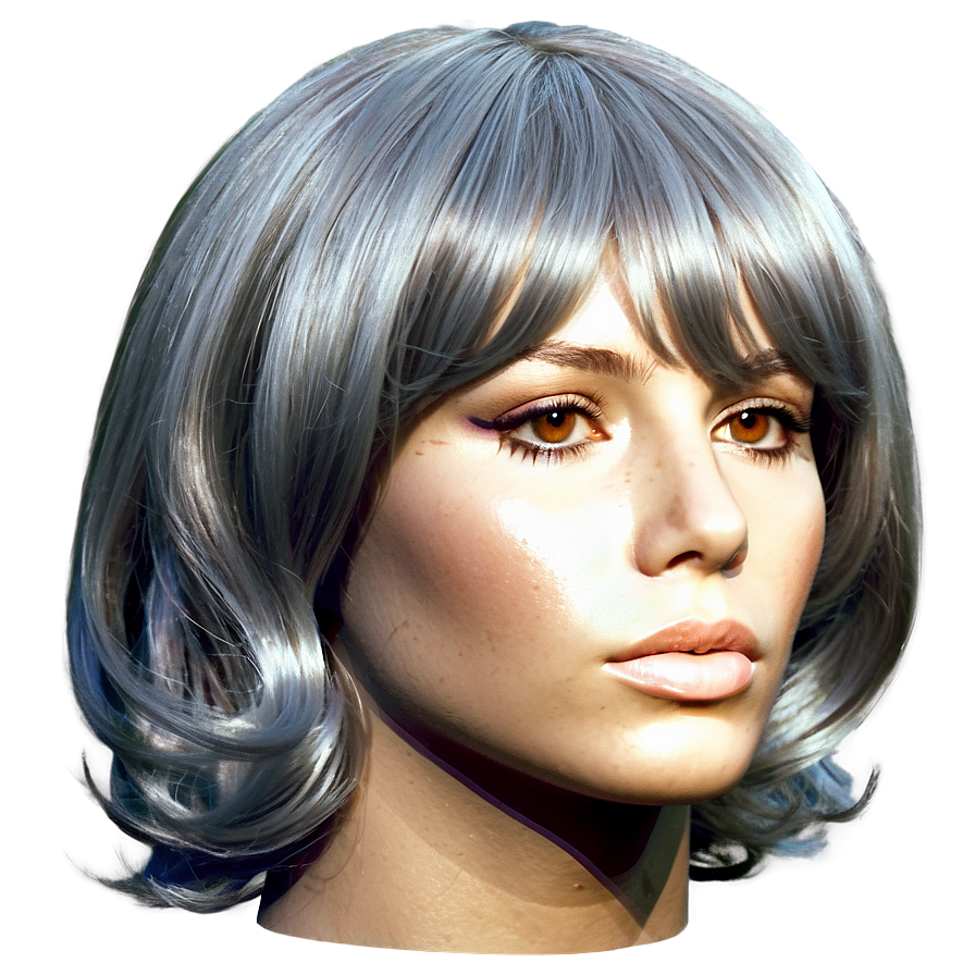 Silver Wig Png Wib76