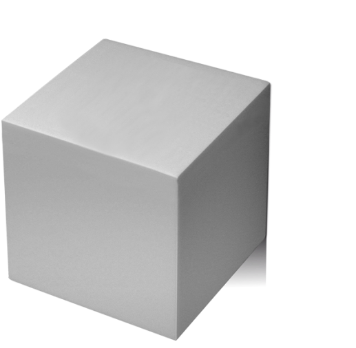 Silver3 D Cube Graphic