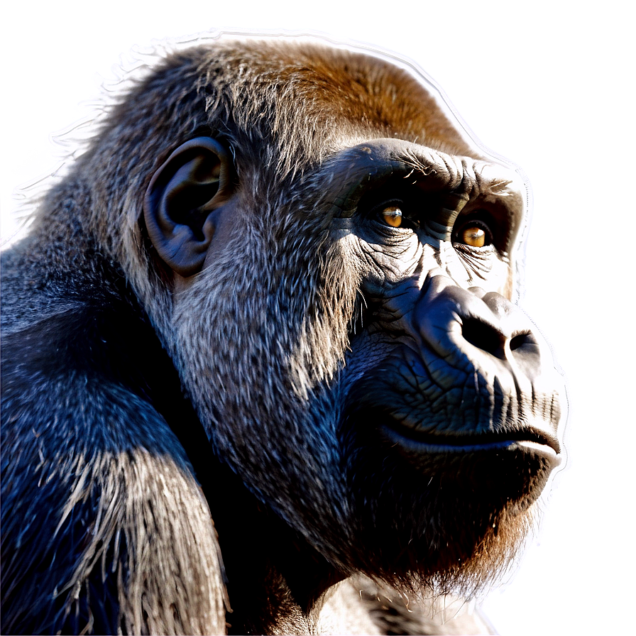 Silverback Gorilla Profile Png 4