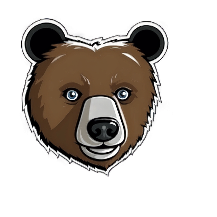 Simple Bear Face Outline Png Vxh60