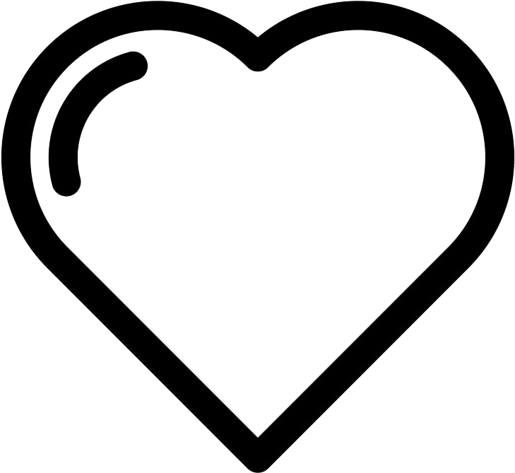 Simple Black Heart Icon