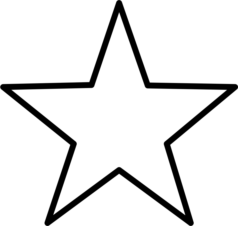 Simple Black Star Outline