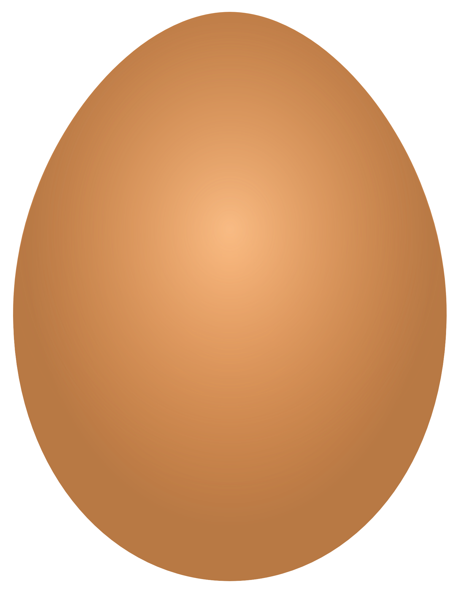 Simple Brown Egg Illustration