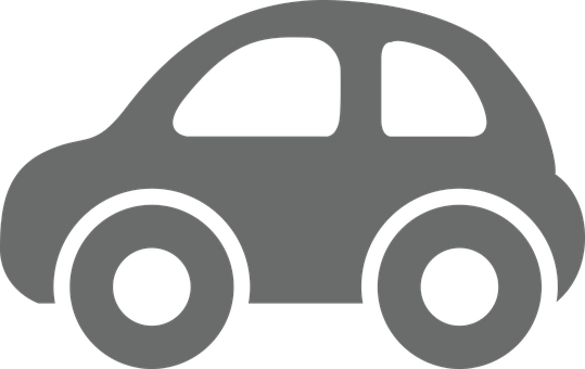 Simple Car Silhouette Graphic