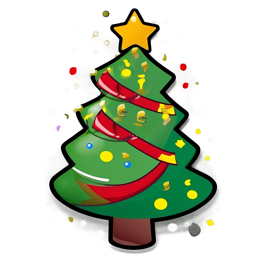 Simple Christmas Tree Design Png Puo