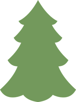 Simple Christmas Tree Graphic