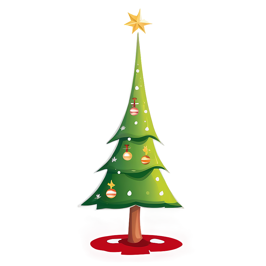 Simple Christmas Tree Transparent Png Veu