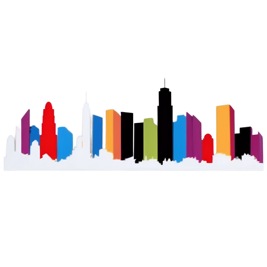 Simple City Skyline Png 06232024