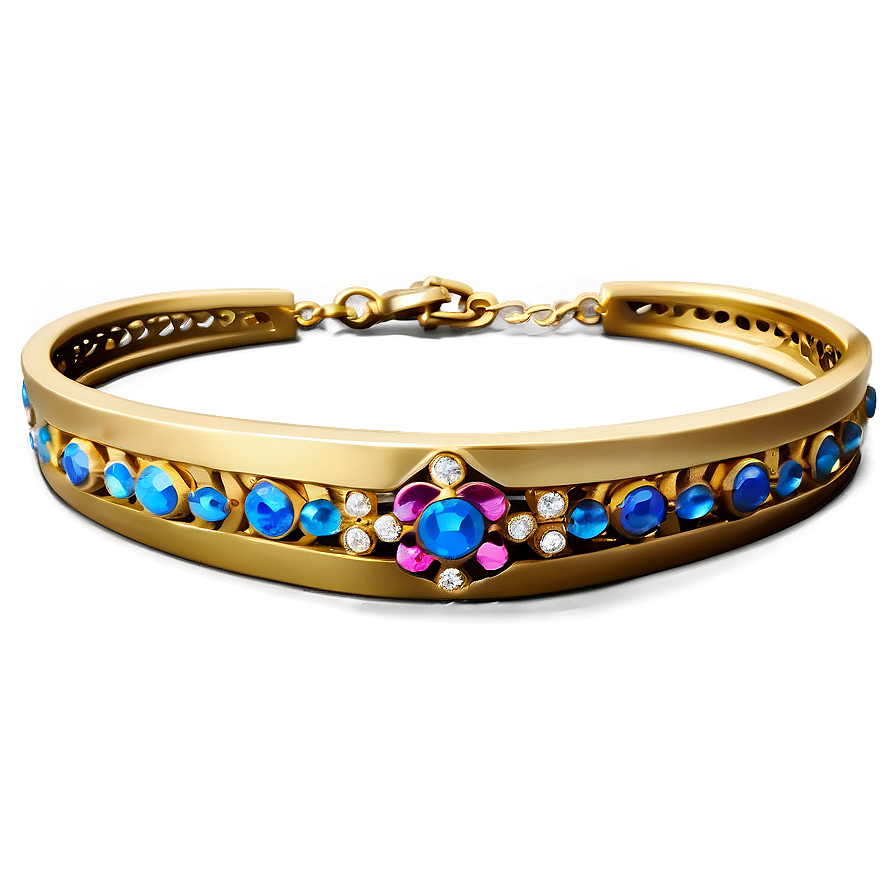 Simple Gold Bracelet Elegance Png 06282024