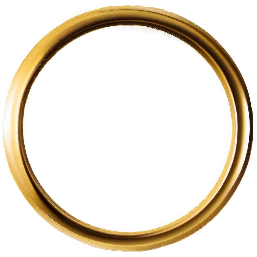 Simple Gold Circle Frame Png Kys20