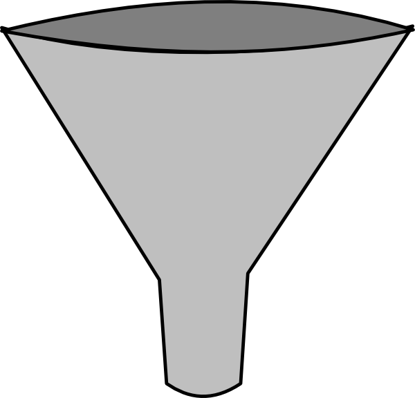 Simple Gray Funnel Graphic