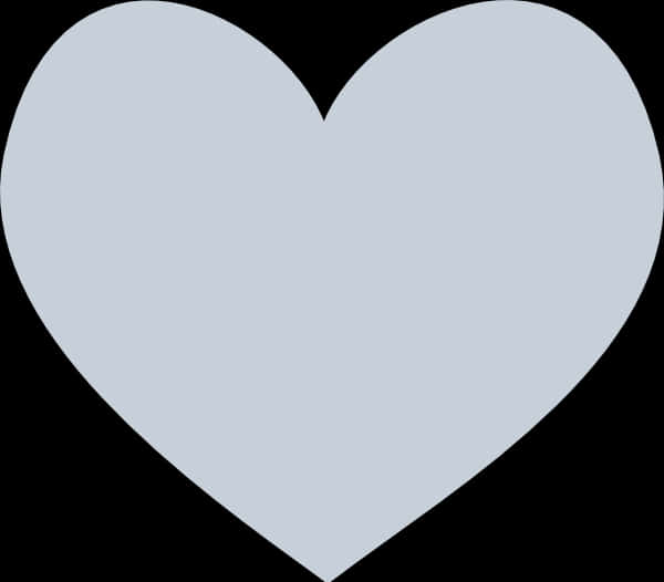 Simple Gray Heart Clipart