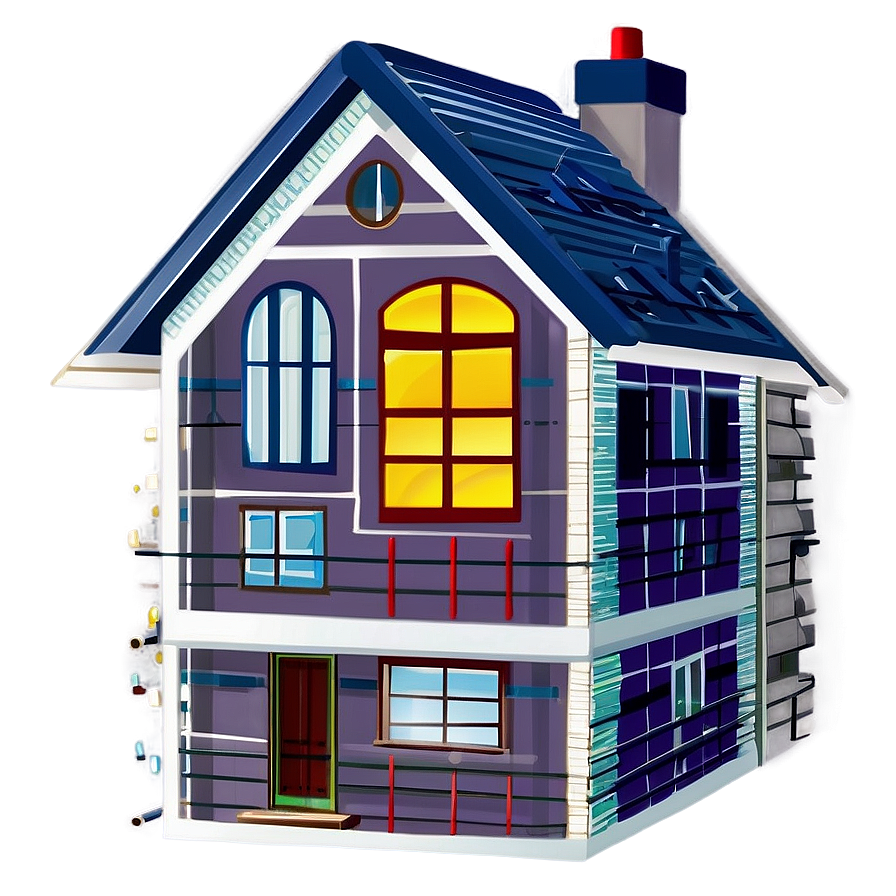 Simple House Clipart Png 06122024