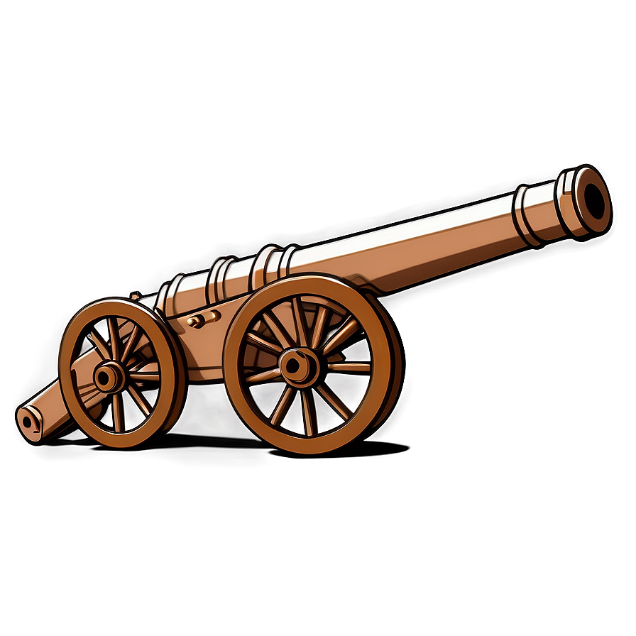 Simple Line Art Cannon Png Bkf93