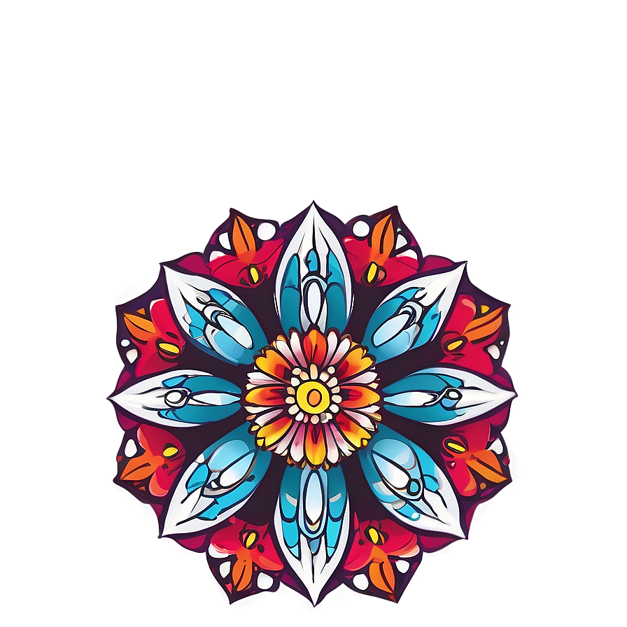 Simple Mandala Art Png 99