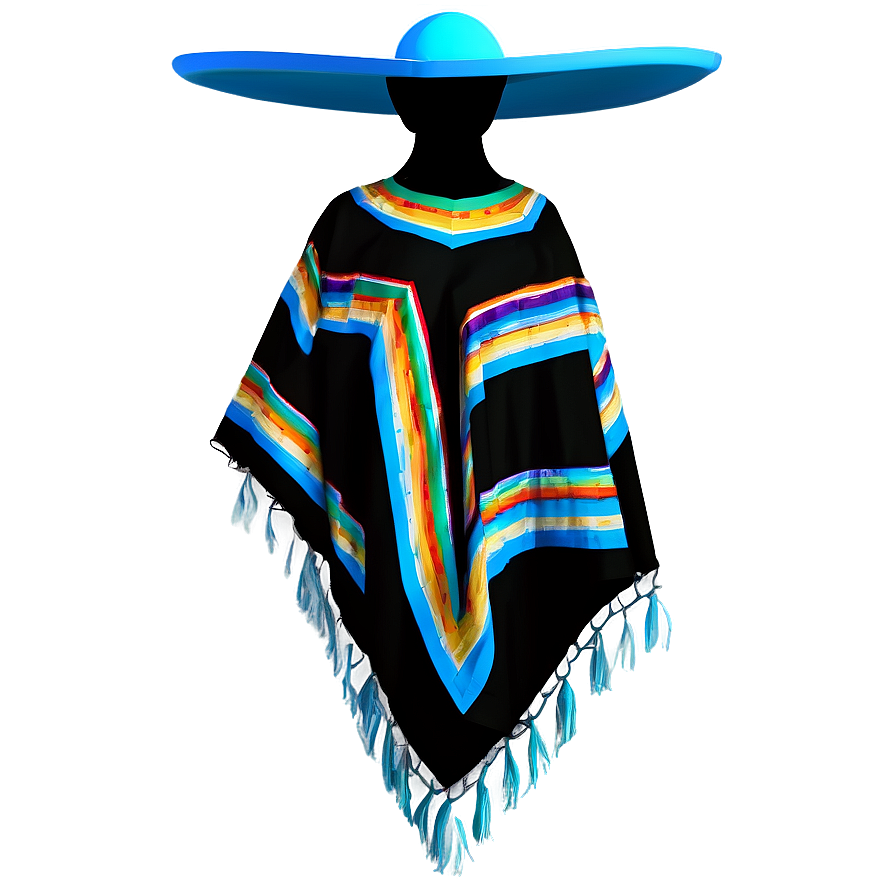 Simple Mexican Poncho Png 45