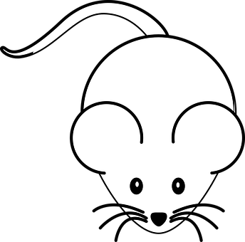 Simple Mouse Silhouette Graphic