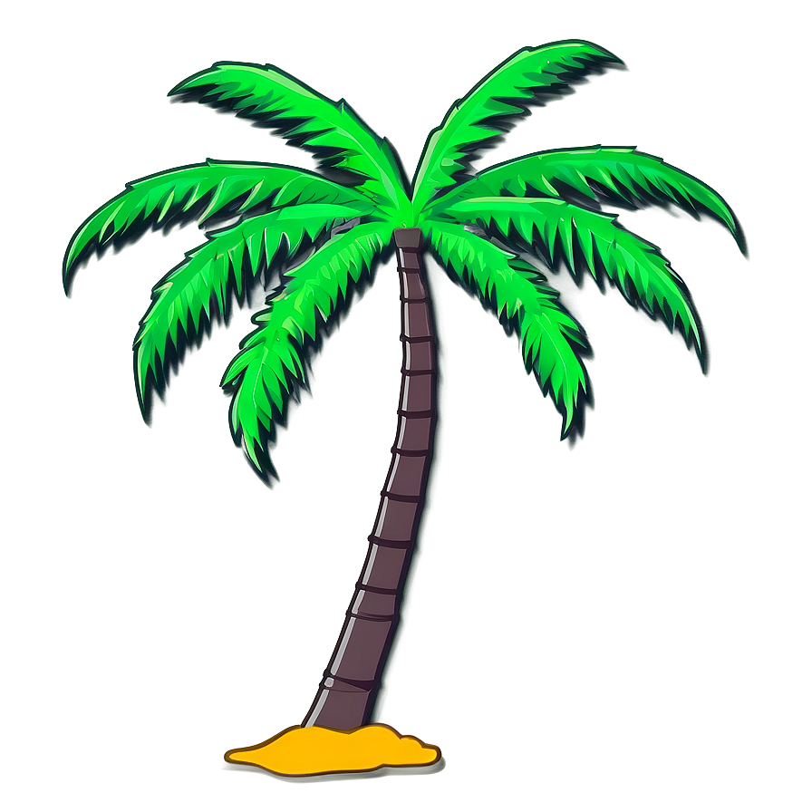 Simple Palm Tree Silhouette Png 06262024