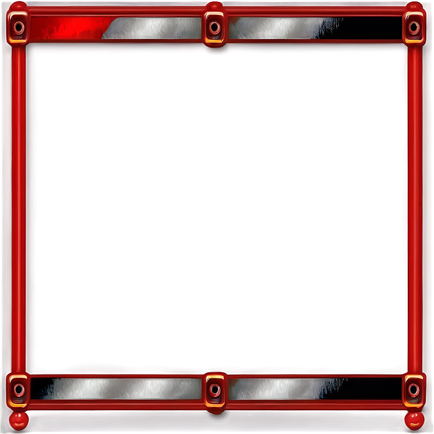 Simple Red Banner Frame Png Qgw