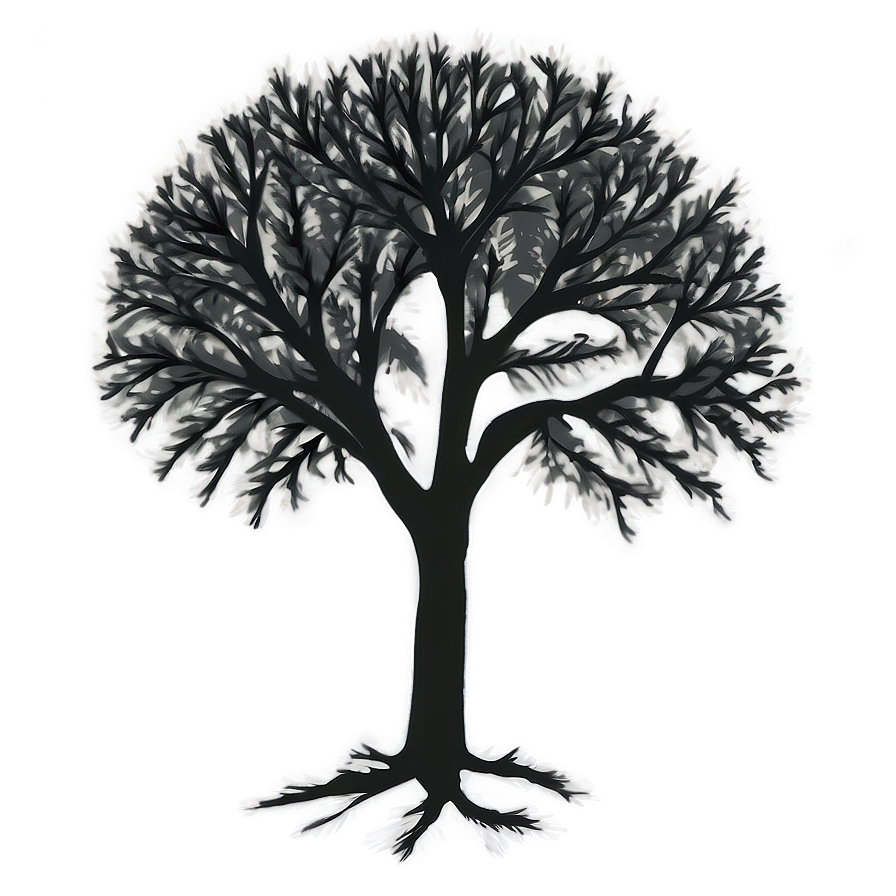 Simple Tree Silhouette Png Ngf