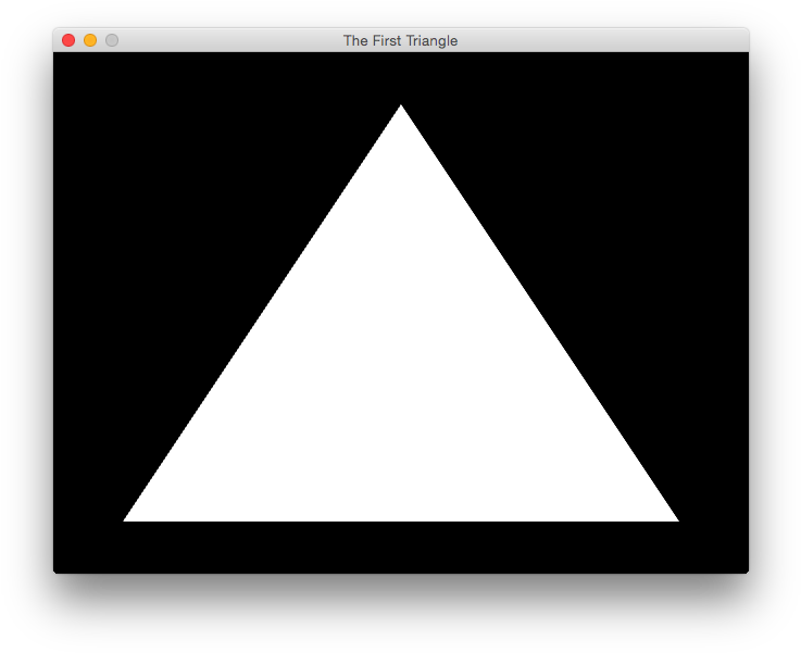Simple White Triangle Graphic