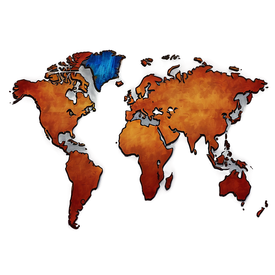 Simple World Map Outline Png Cdm