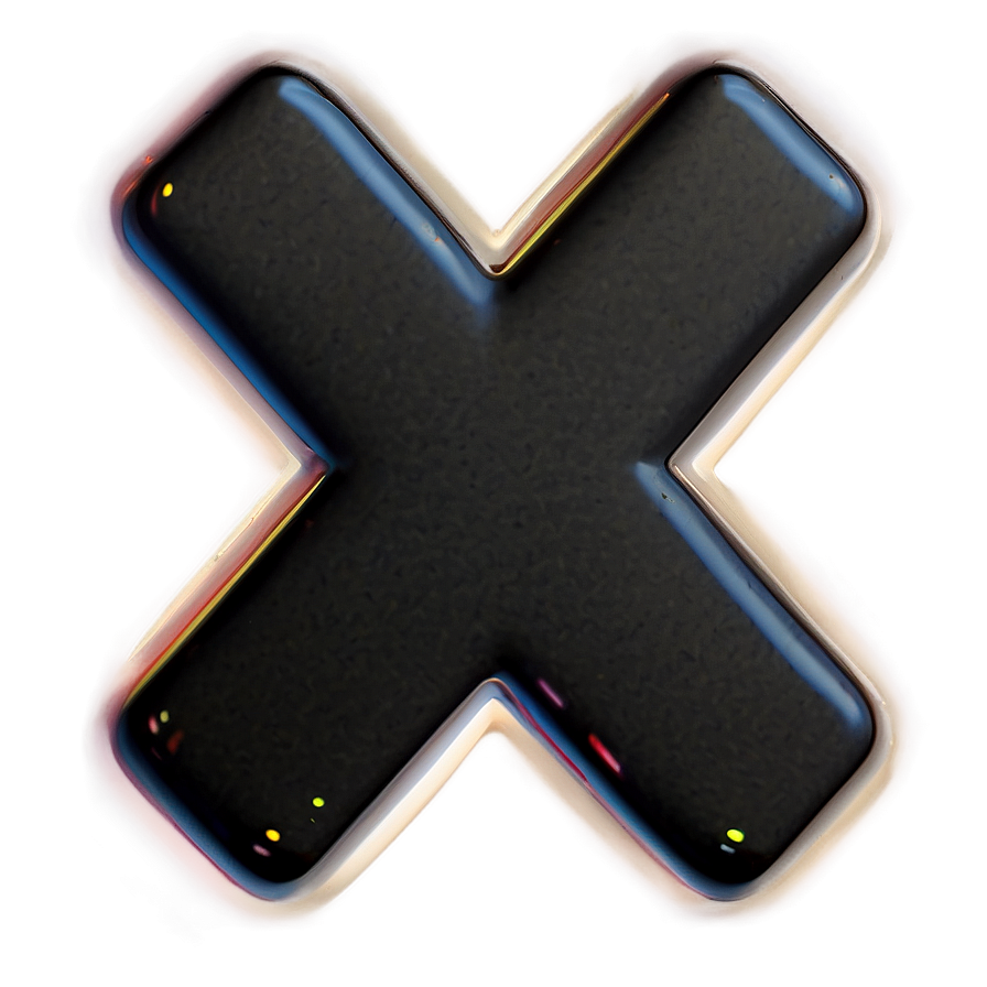 Simple X Mark Design Png 05252024