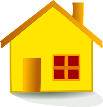 Simple Yellow House Icon