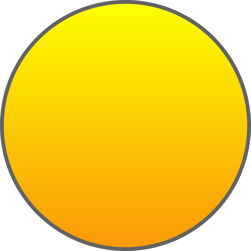 Simplified Cartoon Sun Graphic