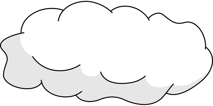 Simplified Cloud Vector Illustration