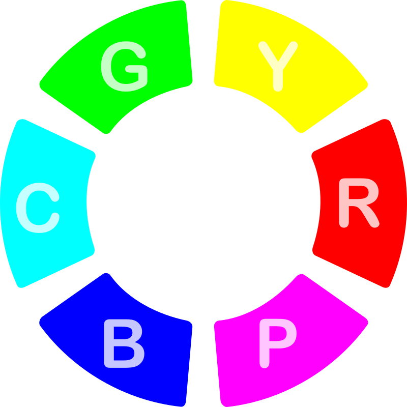 Simplified Color Wheel Graphic