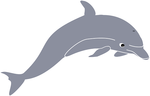 Simplified Dolphin Illustration