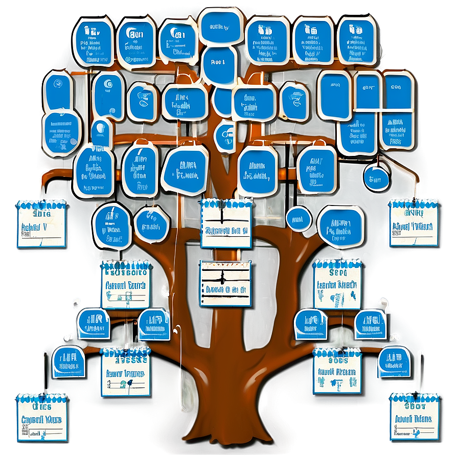 Simplified Family Reunion Tree Chart Png Cnp