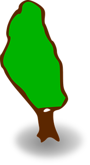 Simplified Green Tree Illustration