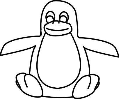 Simplified Penguin Drawing