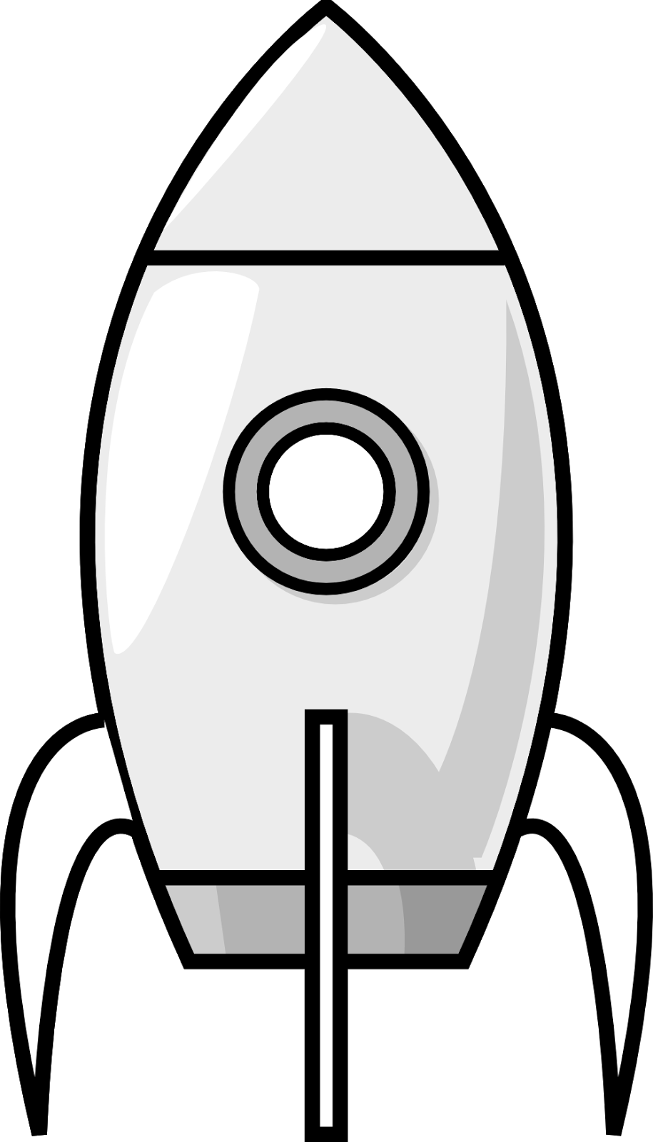 Simplified Rocket Vector Art