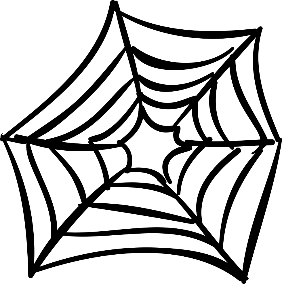 Simplified Spider Web Drawing