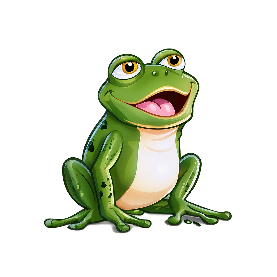 Singing Frog Cartoon Png Qbd91