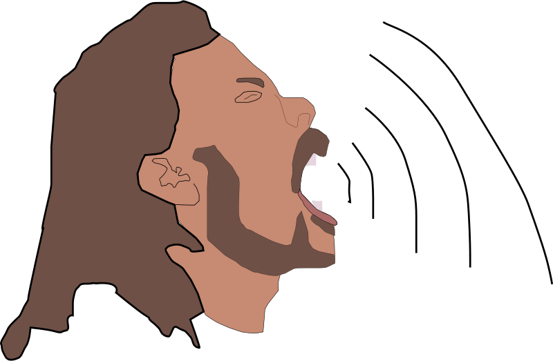 Singing_ Profile_ Vector_ Art