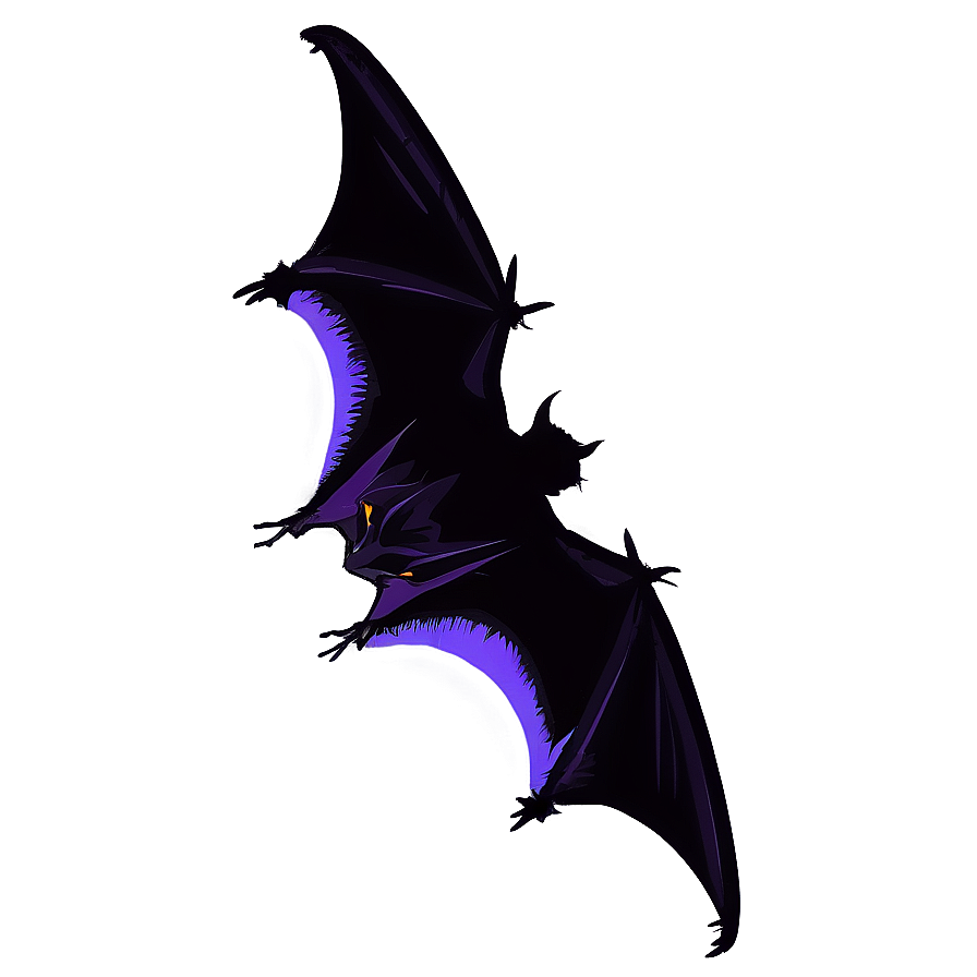 Single Bat Silhouette Png 13