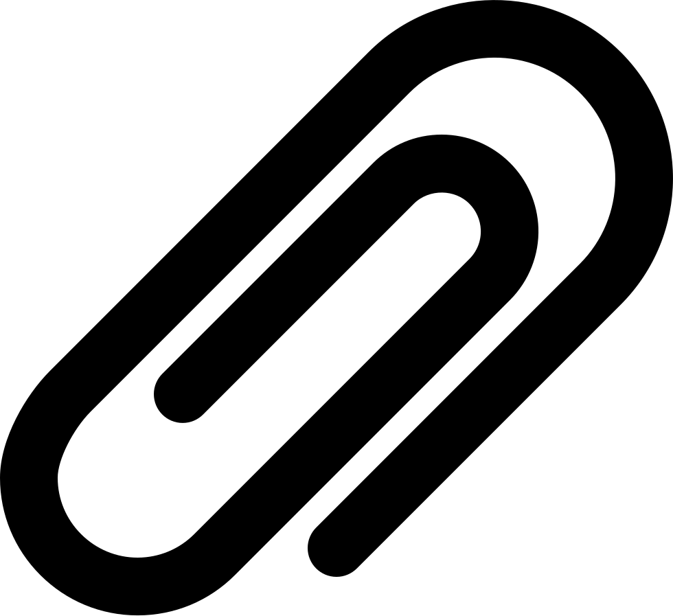 Single Black Paperclip