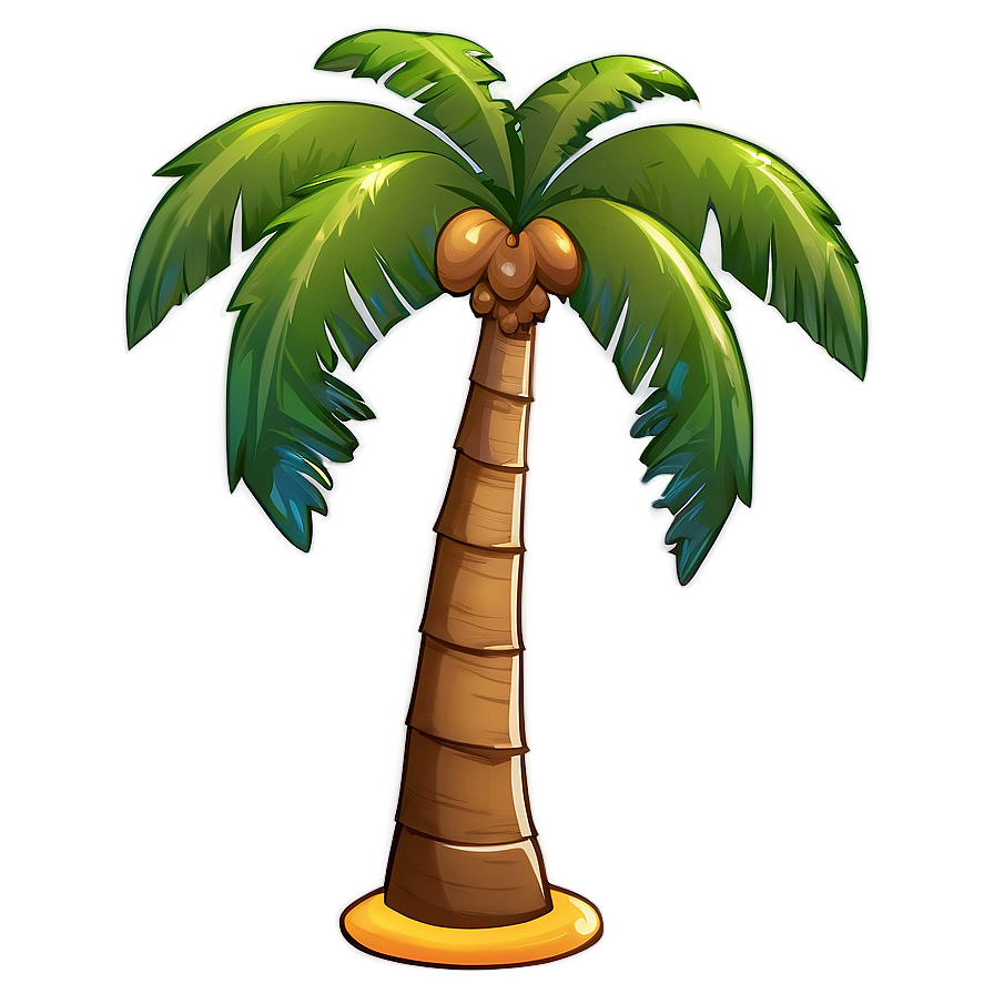 Single Cartoon Palm Tree Png Ryw