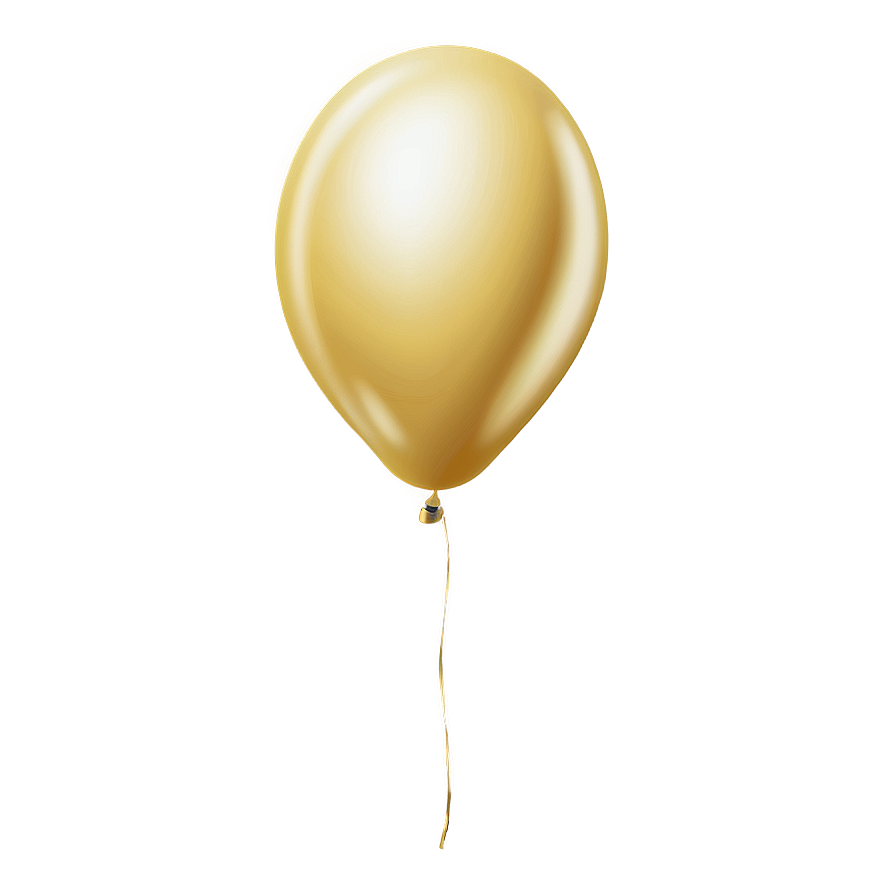 Single Gold Balloon Png Jsm