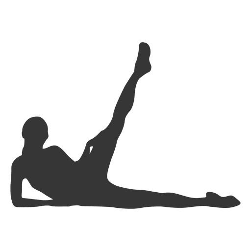 Single Leg Stretch Silhouette