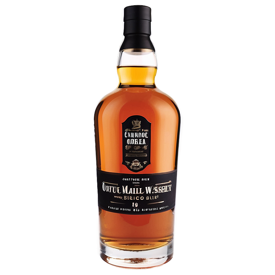 Single Malt Whiskey Bottle Png Aqv32