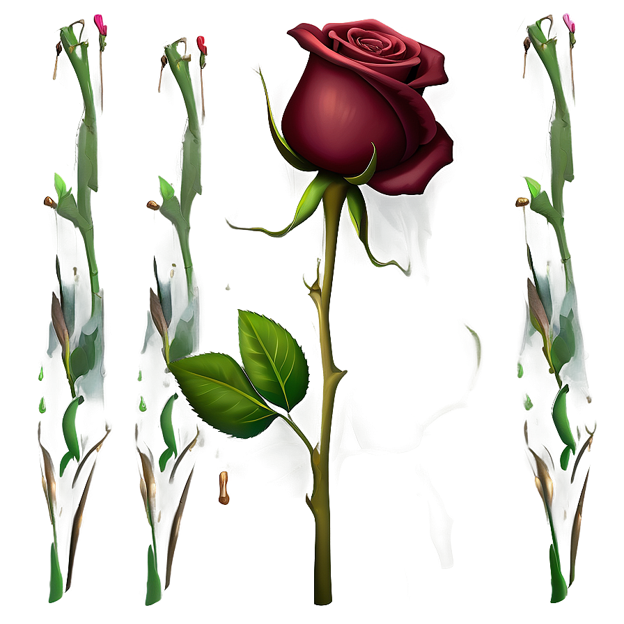 Single Rose Clipart Png 06272024