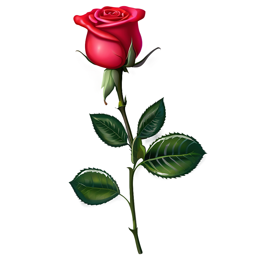 Single Rose Png 23