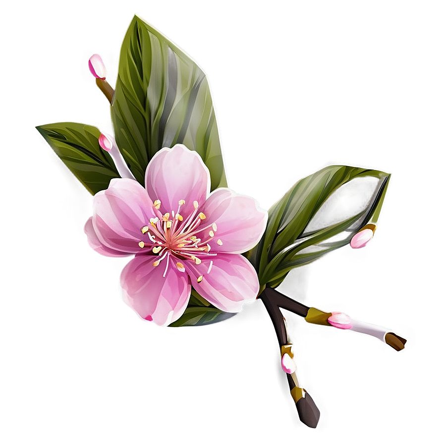 Single Sakura Blossom Png Syc9