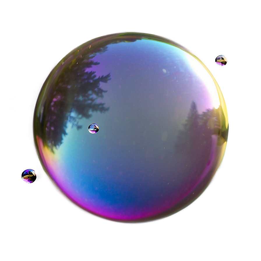 Single Soap Bubble Transparent Png 06262024